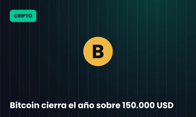 Bitcoin cierra el año sobre 150.000 USD