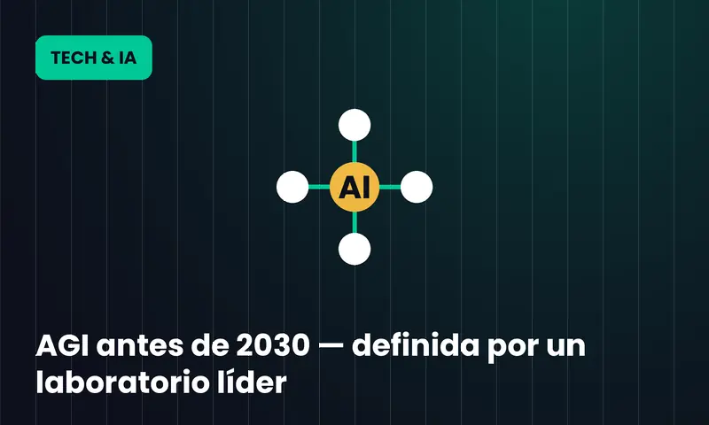 AGI antes de 2030 — definida por un laboratorio líder